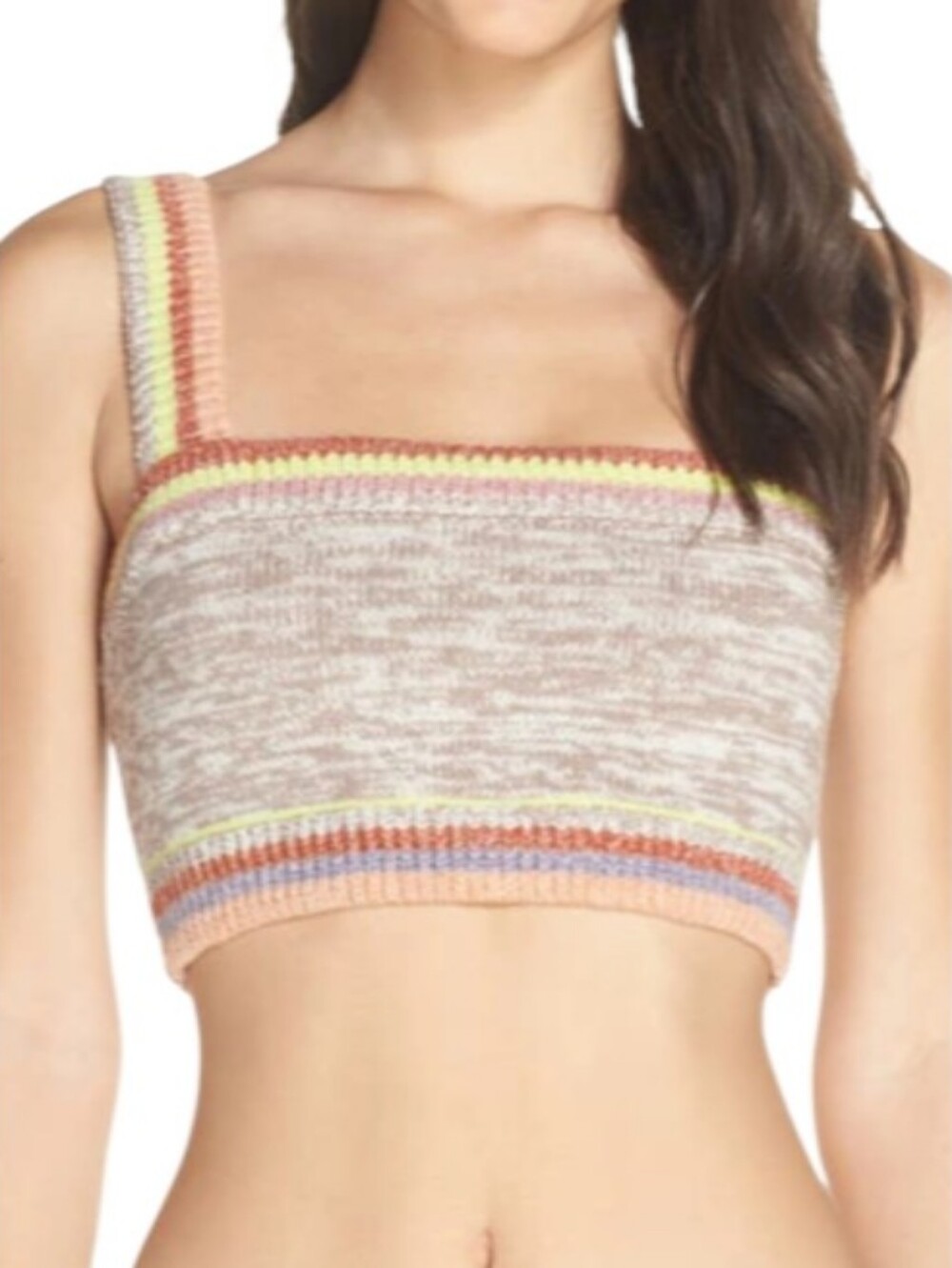 Free People In The Sun Knit Brami Crop Top